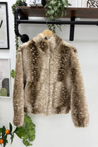 BAMBI PRINT FAUX-FUR JACKET