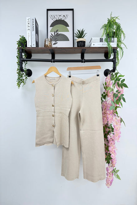 GOLD BUTTON KNITTED LOUNGE (15297238598016)
