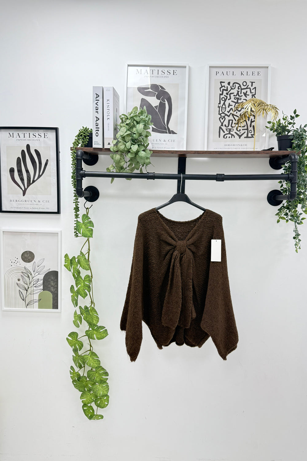 BOW PLAIN KNIT JUMPER (15298877555072)