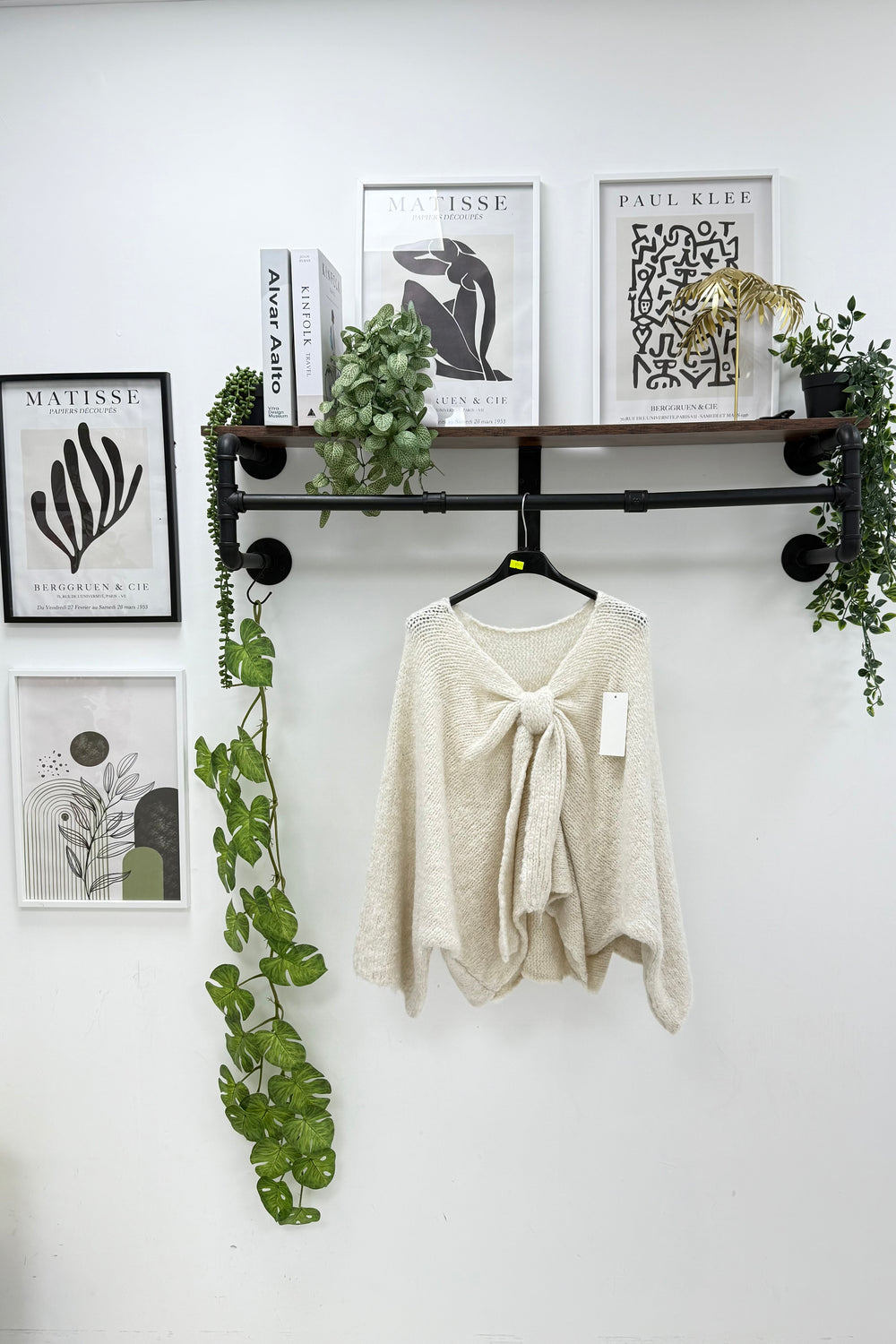 BOW PLAIN KNIT JUMPER (15298877030784)