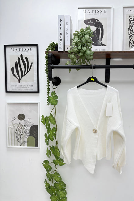 PUFF SLEEVE GOLD BUTTON TOP (15302494617984)