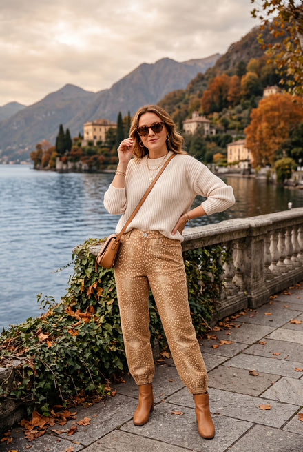 WIDE-LEG CUFF BAMBI JEANS