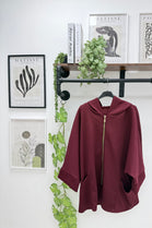 GOLD ZIP POCKET HOODED JACKET (15302639878528)