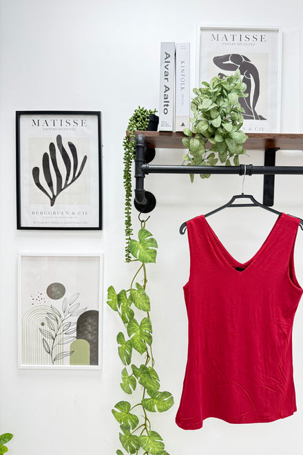 BASIC V-NECK VEST (15304837693824)