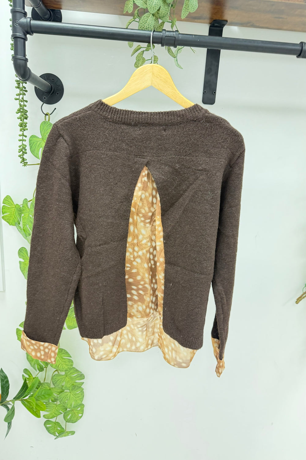 BAMBI PRINT SHIRT DETAIL JUMPER