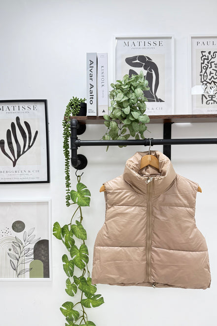 PADDED PUFFA WAIST COAT (15310185726336)