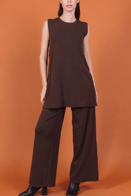 GOLD BUTTON SIDE KNIT LOUNGE (15310301856128)