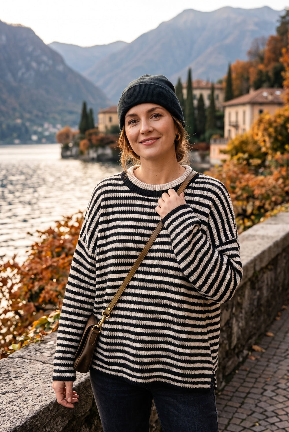 OVERSIZED STRIPED KNIT JUMPER