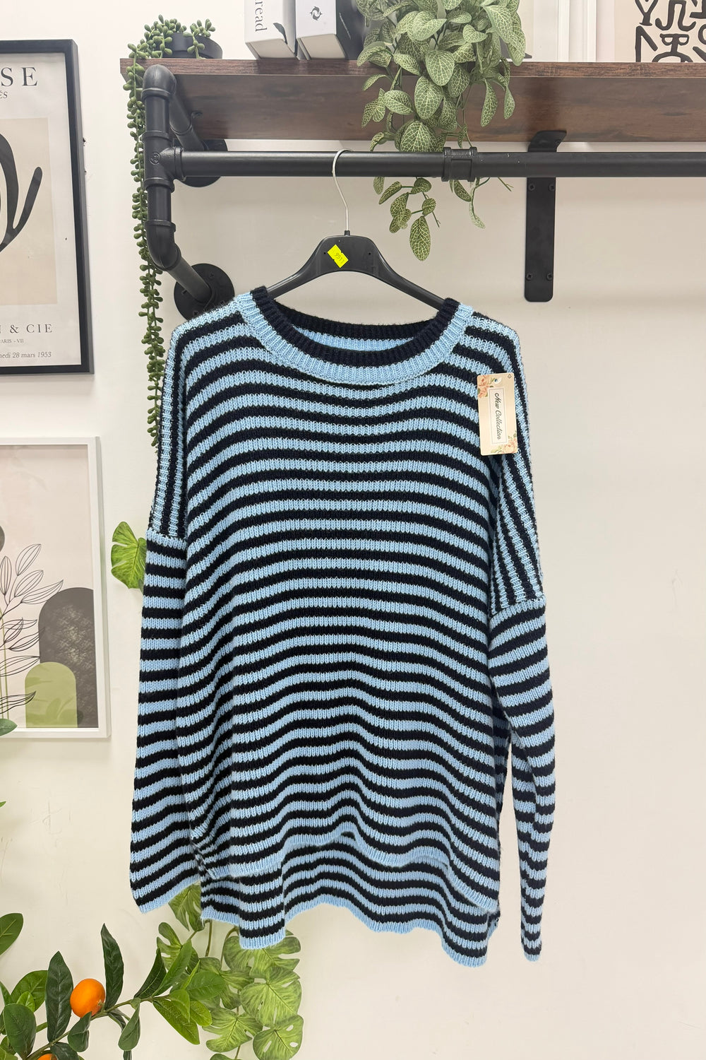 OVERSIZED STRIPED KNIT JUMPER