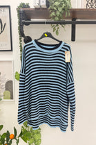 OVERSIZED STRIPED KNIT JUMPER