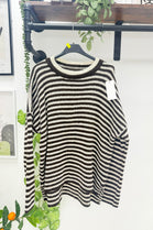 OVERSIZED STRIPED KNIT JUMPER