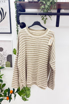 OVERSIZED STRIPED KNIT JUMPER