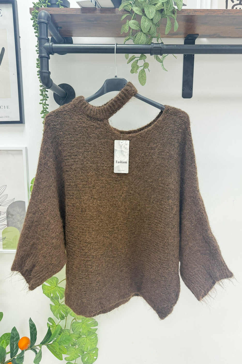 CUT-OUT SOFT KNIT JUMPER