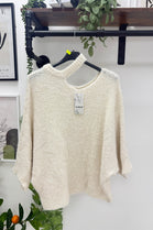 CUT-OUT SOFT KNIT JUMPER