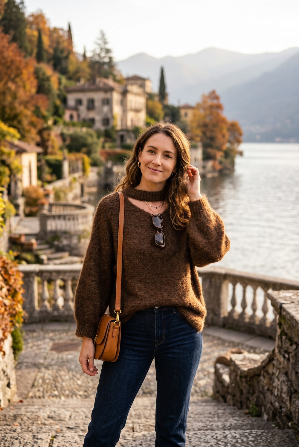 CUT-OUT SOFT KNIT JUMPER