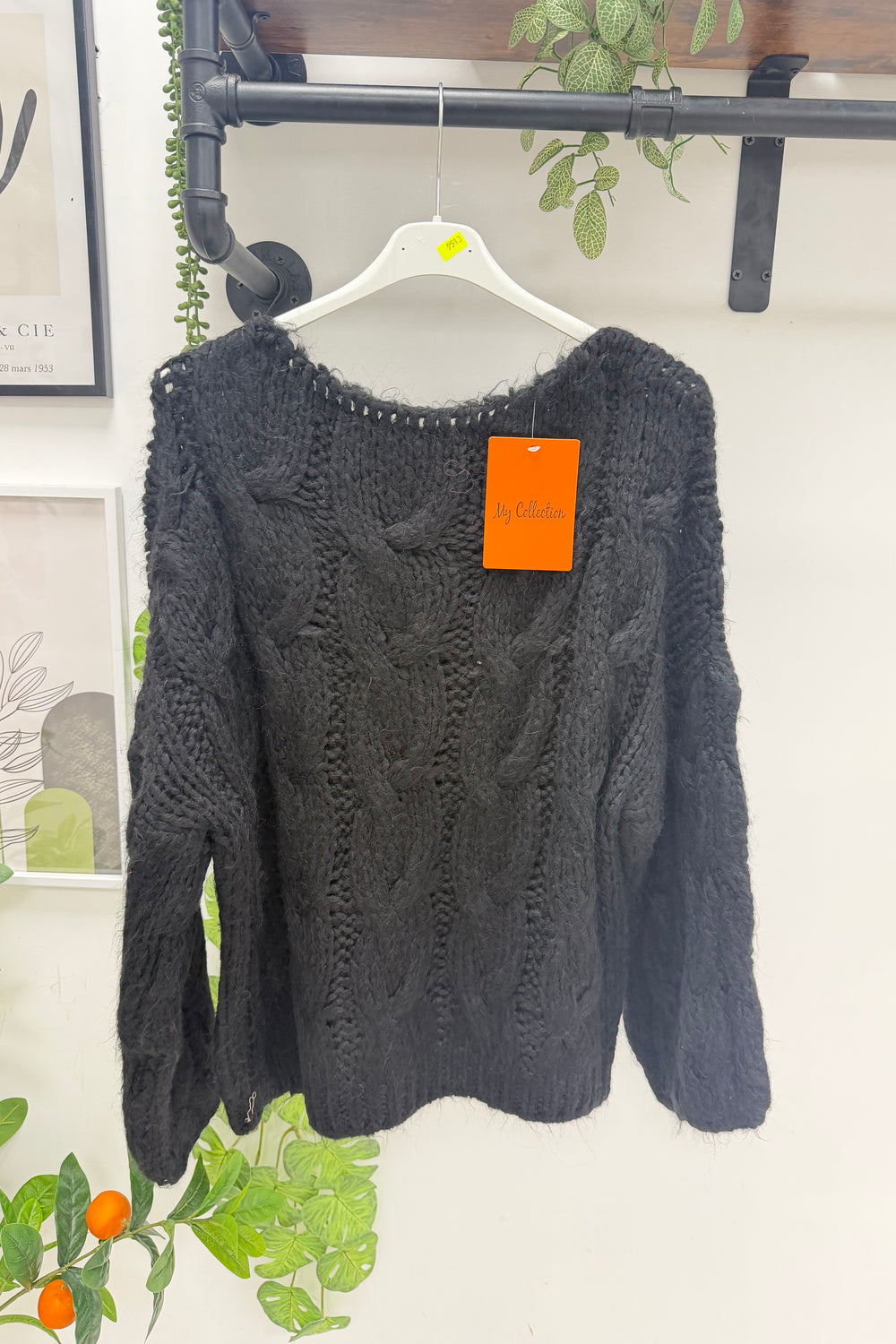 OVERSIZED CHUNKY CABLE KNIT JUMPER