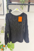 OVERSIZED CHUNKY CABLE KNIT JUMPER