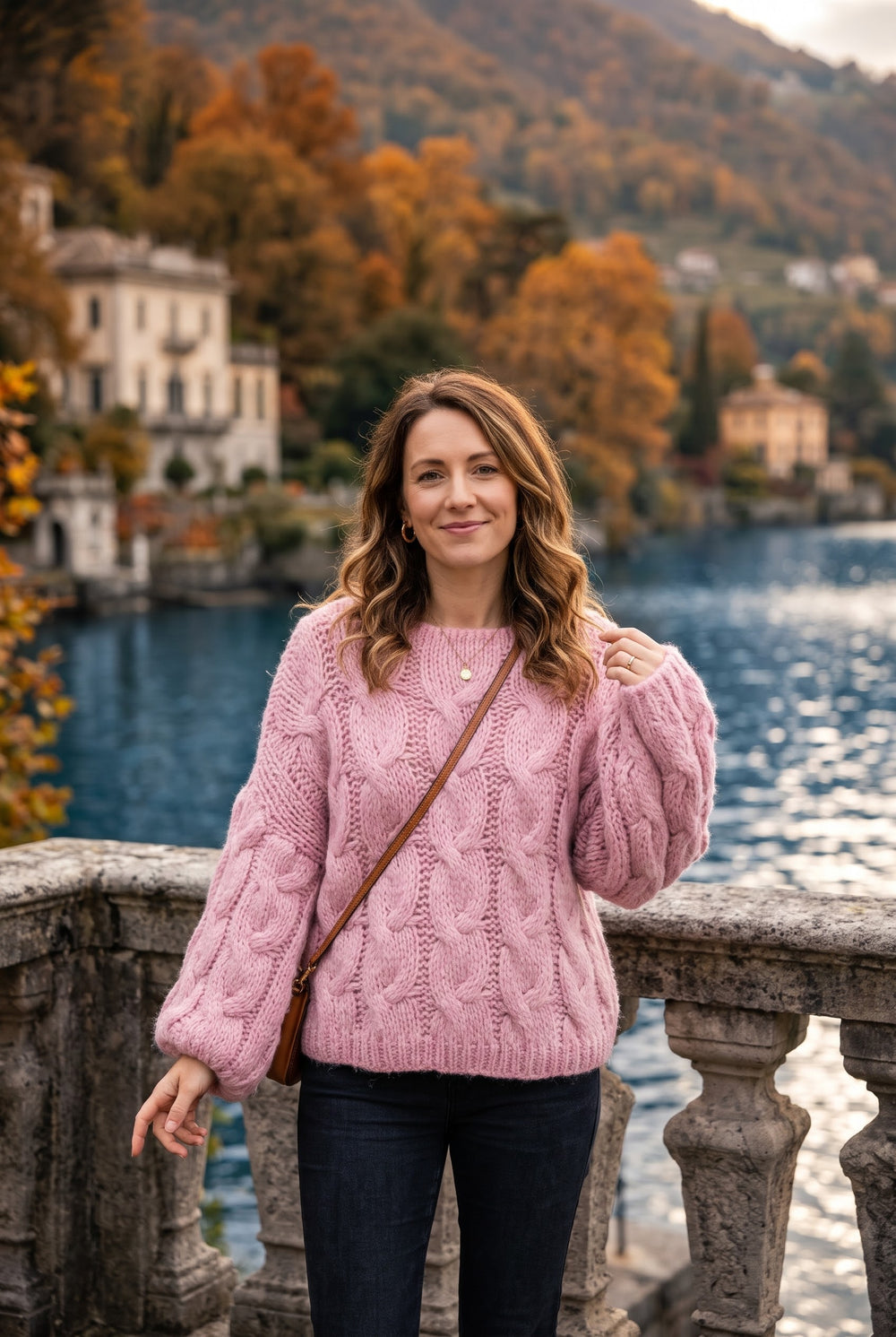 OVERSIZED CHUNKY CABLE KNIT JUMPER