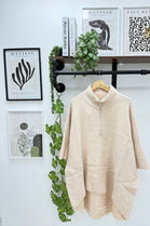 HALF ZIP OVERSIZED JUMPER (15313756586368)