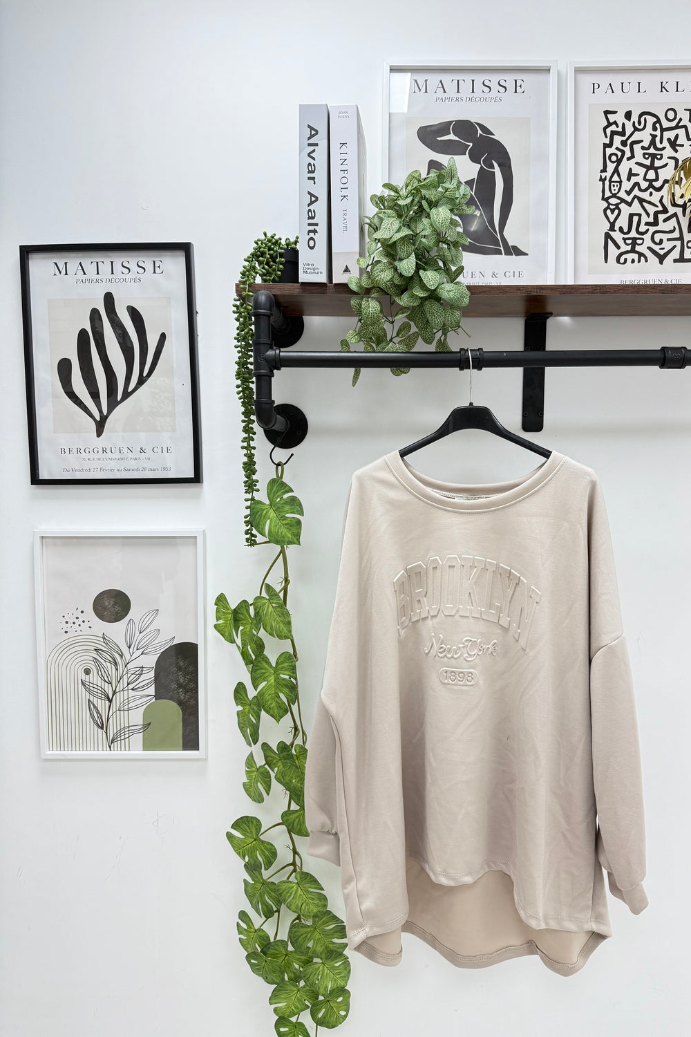 BROOKLYN SLOGAN 3D SWEAT TOP (15313581212032)