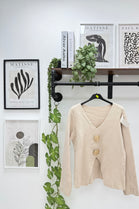 BIG GOLD BUTTON CUTOUT FRONT JUMPER (15313748885888)