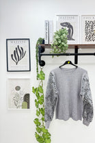FLORAL LACE SLEEVE JUMPER (15315890569600)