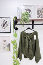BOW PLAIN KNIT JUMPER (15319764009344)
