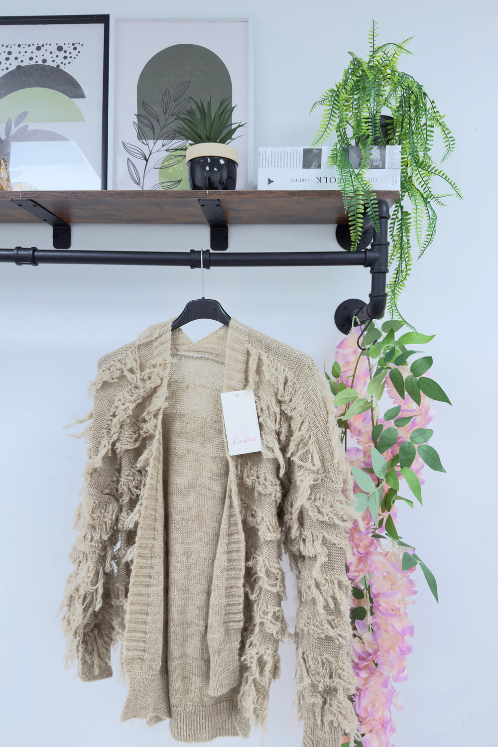 FRINGE DETAIL CARDIGAN (15324617015680)