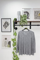 CABLE PATTERN V-NECK JUMPER (15329584480640)