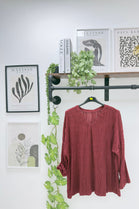 CABLE PATTERN V-NECK JUMPER (15329579303296)