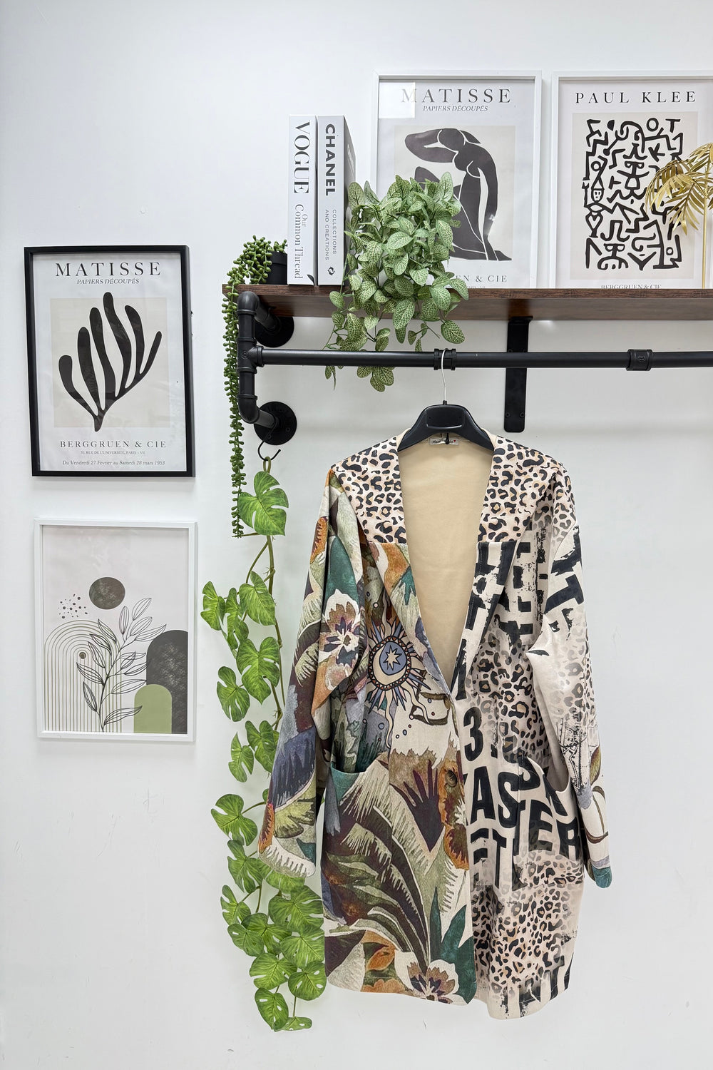 HOODED PRINTED COAT (15330340209024)