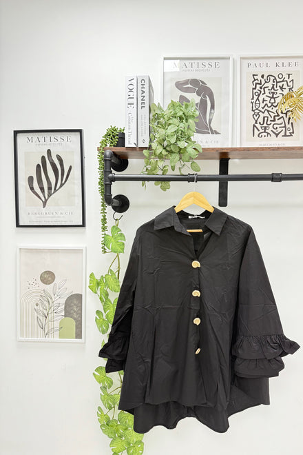 SHELL BUTTON DETAIL SHIRT (15330421113216)