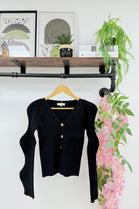 GOLD BUTTON WAVEY SLEEVE JUMPER (15330319696256)