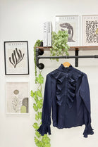 PLEATED RUFFLED SHIRT (15332579639680)