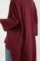 SCALLOP V-NECK OVERSIZED JUMPER (15334260015488)
