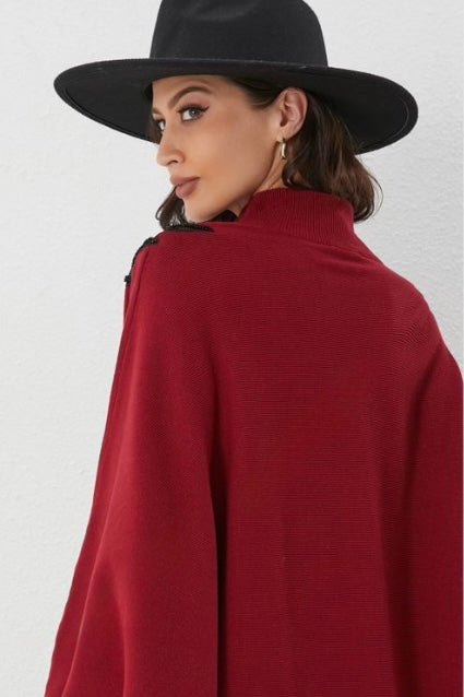 NECK EMBELLISHED OVERSIZED JUMPER (15334371688832)