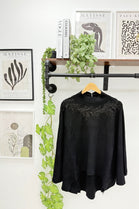 NECK EMBELLISHED OVERSIZED JUMPER (15334376964480)