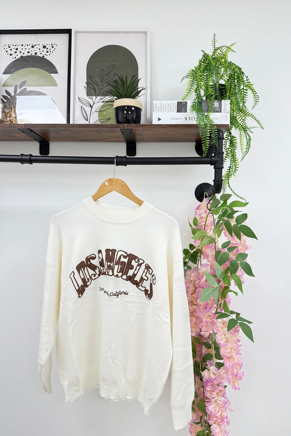 TEXTURED LA SLOGAN JUMPER (15334225772928)