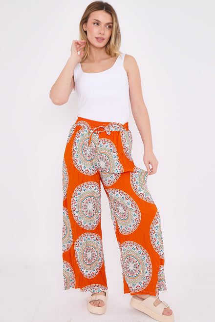 CIRCLE PRINT PLEATED TROUSER(MIXED COLOUR PACK) (8322326233336) (8449266581752)