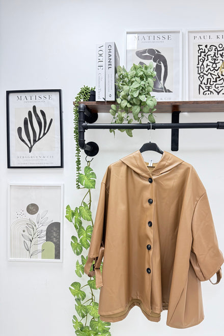 LEATHER OVERSIZED HOODED JACKET (15334239764864)