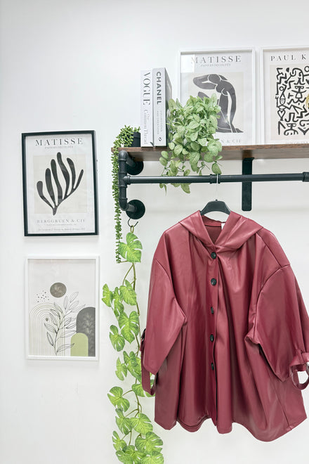 LEATHER OVERSIZED HOODED JACKET (15334247432576)