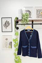 POCKET DETAIL DENIM TRIM JUMPER (15339727323520)