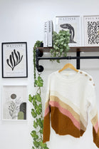 MULTICOLOUR SHOULDER BUTTON KNIT JUMPER (15339717362048)