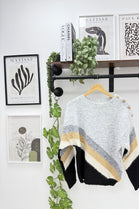MULTICOLOUR SHOULDER BUTTON KNIT JUMPER (15339714969984)
