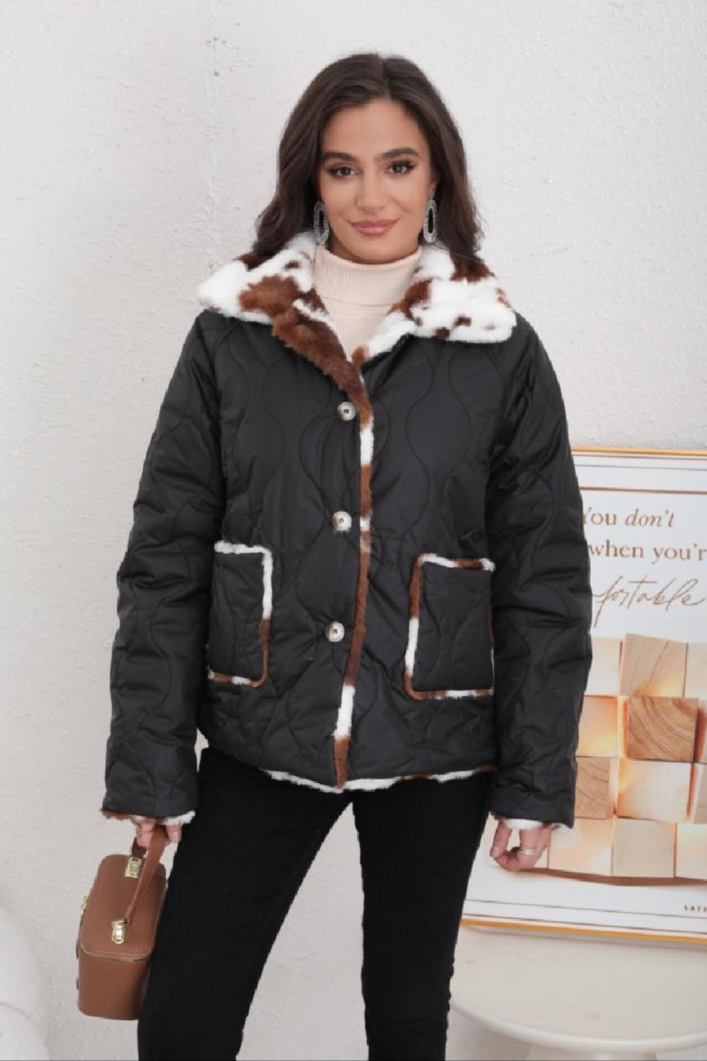 REVERSIBLE COW PRINT JACKET (15339741675904)