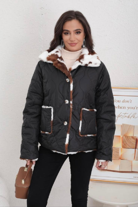 REVERSIBLE COW PRINT JACKET (15339741675904)