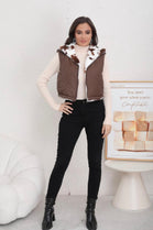 REVERSIBLE COW PRINT GILLET (15339332501888)