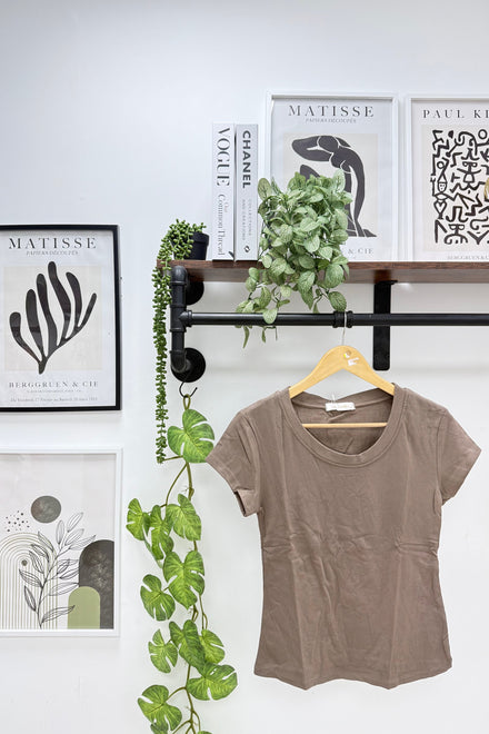 SOFTLINE  STRETCH CAP SLEEVE T-SHIRT (15342523089280)