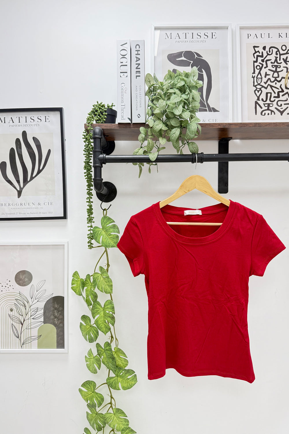 SOFTLINE  STRETCH CAP SLEEVE T-SHIRT (15342526202240)