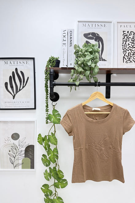 SOFTLINE  STRETCH CAP SLEEVE T-SHIRT (15342526792064)